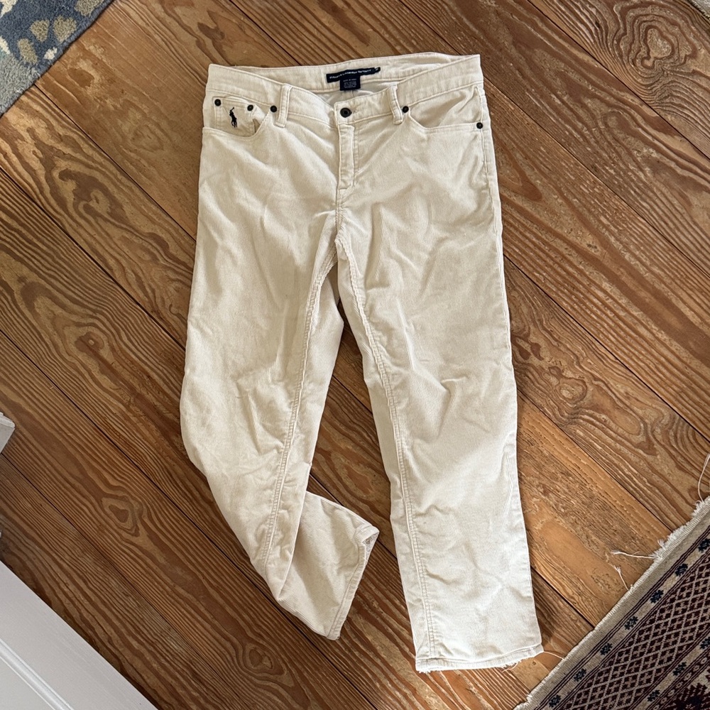 Ralph Lauren Cream Corduroy Pants